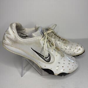 Nike Bowerman Zoom 2VL Men’s size 12 Track and Field Spikes Cleats Shoes White